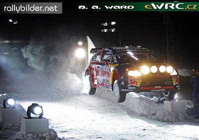 Sébastien Loeb - Daniel Elena
Rally Norway 2009. Citroën C4 WRC (459 EMX 78). Clasificado 1º.
Citroën Total WRT

Del 12 al 15 de Febrero, Hamar.
Superficie: nieve - hielo.

El Rally tenia un total de 1230.15 km de los que 360.90 km divididos en 3 etapas y 23 tramos eran cronometrados.

Tomaron la salida 42 equipos, finalizaron 34.

© Benjamin A. Ward
@@
Palabras clave: Sebastien_Loeb;Citroen;WRC;Noruega;2009