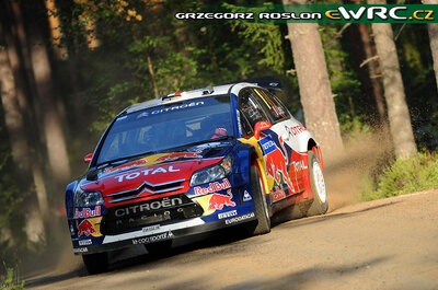 Sébastien Loeb - Daniel Elena
59º Neste Oil Rally Finland 2009. Citroën C4 WRC (734 EGZ 78). Clasificado 2º.
Citroën Total WRT

Del 30 de Julio al 2 de Agosto, Jyväskylä, Finlandia.
Superficie: tierra.

El Rally tenía un total de 1449.61 km de los que 345 Km divididos en 23 tramos eran especiales.

Tomaron la salida 90 equipos, finalizaron 60.

© Greg Roslon
@
Palabras clave: Sebastien_Loeb;Citroen;WRC;Finlandia;2009