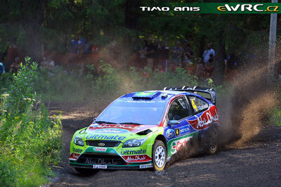 Jari-Matti Latvala - Miikka Anttila
59º Neste Oil Rally Finland 2009. Ford Focus RS WRC '09 (EJ-1598). Clasificado 3º.
BP Ford Abu Dhabi WRT

Del 30 de Julio al 2 de Agosto, Jyväskylä, Finlandia.
Superficie: tierra.

El Rally tenía un total de 1449.61 km de los que 345 Km divididos en 23 tramos eran especiales.

Tomaron la salida 90 equipos, finalizaron 60.

© Timo Anis
@
Palabras clave: ;Ford;Focus;WRC;Finlandia;2009