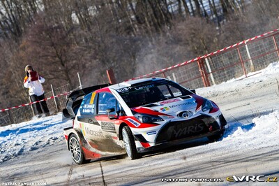 Jari-Matti Latvala - Miikka Anttila
85º Rallye Automobile de Montecarlo 2017. Toyota Yaris WRC (A-5852). Clasificado 2º.
Toyota Gazoo Racing WRT

Del 18 al 21 de Enero, Gap - Monaco.
Superficie: asfalto - nieve.

El Rallye constaba de 4 etapas con un total de 11411.85 km de los que 382.65 km divididos en 15 tramos eran cronometrados, (2 de ellos fueron cancelados SS1 Entrevaux - Val-de-Chalvagne - Ubraye de 21,25 km y SS16 Lucéram - Col St-Roch 2 de 5,5 km).

Tomaron la salida 73 equipos, finalizaron 54.

© Patrik Pangerl

Palabras clave: Toyota;Yaris;WRC;Montecarlo;2017