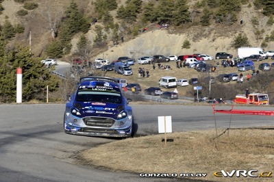Ott Tänak - Martin Järveoja
85º Rallye Automobile de Montecarlo 2017. Ford Fiesta WRC (WRT 2). Clasificado 3º.
M-Sport World Rally Team

Del 18 al 21 de Enero, Gap - Monaco.
Superficie: asfalto - nieve.

El Rallye constaba de 4 etapas con un total de 11411.85 km de los que 382.65 km divididos en 15 tramos eran cronometrados, (2 de ellos fueron cancelados SS1 Entrevaux - Val-de-Chalvagne - Ubraye de 21,25 km y SS16 Lucéram - Col St-Roch 2 de 5,5 km).

Tomaron la salida 73 equipos, finalizaron 54.

© Gonzalo Belay

Palabras clave: Ford;Fiesta;WRC;Montecarlo;2017