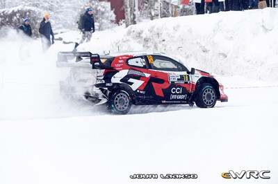 Takamoto Katsuta - Aaron Johnston
73º Rally Sweden 2026. Toyota GR Yaris Rally1 (A-7664). Clasificado 2º.
Toyota Gazoo Racing WRT

Del 12 al 15 de Febrero, Umeå.
Superficie: nieve - hielo.

El Rallye constaba de 3 etapas con un total de 1069.44 km de los que 300.66 km divididos en 18 tramos eran cronometrados.

Tomaron la salida 57 equipos.

© Jouni Laakso

Palabras clave: Toyota;Yaris;Suecia;2026;Rally1