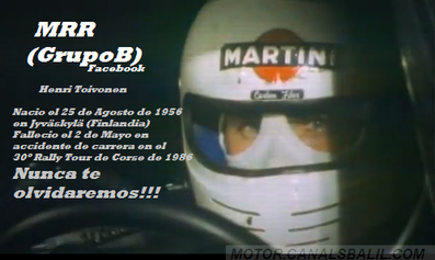 Henri Toivonen
"Tribut"
Palabras clave: Henri_Toivonen;1986;Tribut;Personajes