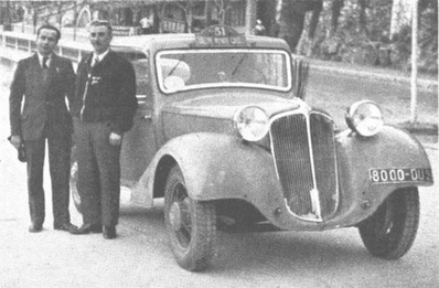 Ch. Lahaye - R. Quatresous
14º Rallye Automobile de Monte-Carlo 1935. Renault Nervasport (80000 DU2) Clasificado 1º.

Del 19 al 25 de Enero.
Superficie: asfalto - nieve.

Se inscribieron 165 equipos, tomaron la salida 149, finalizaron 103.
Palabras clave: Montecarlo;Renault;1935