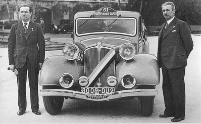 Ch. Lahaye - R. Quatresous
14º Rallye Automobile de Monte-Carlo 1935. Renault Nervasport (80000 DU2) Clasificado 1º.

Del 19 al 25 de Enero.
Superficie: asfalto - nieve.

Se inscribieron 165 equipos, tomaron la salida 149, finalizaron 103.
Palabras clave: Montecarlo;Renault;1935