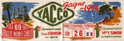 14º Rallye Automobile de Monte-Carlo 1954
Del 18 al 25 de Enero, Monaco.
Superficie: asfalto - nieve.

Tomaron la salida 402 equipos, finalizaron 329.
Palabras clave: Montecarlo;1954