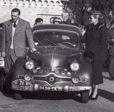 René Cotton - Jacques Leclere
16º Rallye Automobile de Monte-Carlo 1956. Dyna-Panhard. Clasificado 22º.

Del 16 al 23 de Enero, Monaco.
Superficie: asfalto - nieve.

El Rally tenia un total de 4800 km de los que 420 km divididos en 18 tramos eran especiales, (2 ellas fueron canceladas SS10 Col de la Porte de 18.25 Km y SS11 La Cabanette de 18.25Km).

Tomaron la salida 278 equipos, finalizaron 51.@
Palabras clave: Dyna_Panhard;Montecarlo;1956;Personajes
