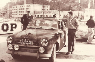 Paul Souchon - Gravier
26º Rallye Automobile Monte-Carlo 1956. Peugeot 403. Clasificado 111º.

Del 16 al 23 de Enero, Monaco.
Superficie: asfalto - nieve.

El Rally tenia un total de 4800 km de los que 420 km divididos en 18 tramos eran especiales, (2 ellas fueron canceladas SS10 Col de la Porte de 18.25 Km y SS11 La Cabanette de 18.25Km).

Tomaron la salida 278 equipos, finalizaron 51.@
Palabras clave: Peugeot;Montecarlo;1956;Personajes