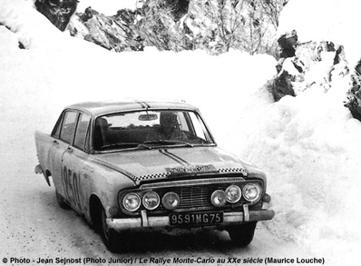 Henri Greder - Delalande
32º Rallye Automobile de Monte-Carlo 1963. Ford Zodiac (9591MG75). Clasificado 19º.

Del 20 al 24 de Enero, Monte-Carlo.
Superficie: asfalto - nieve.

Tomaron la salida 296 equipos, finalizaron 96.@
Palabras clave: Ford;Zodiac;Montecarlo;1963