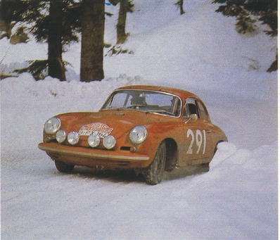 Walter - Stock
32º Rallye Automobile de Monte-Carlo 1963. Porsche 356 Carrera (S PX 164). Clasificado 37º.

Del 20 al 24 de Enero, Monte-Carlo.
Superficie: asfalto - nieve.

Tomaron la salida 296 equipos, finalizaron 96.@
Palabras clave: Porsche;Montecarlo;1963;nieve