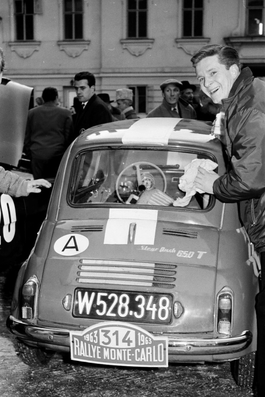 Walter Roser - Horst Frener
32º Rallye Automobile Monte-Carlo 1963. Steyr Puch 650 (W528.348). Abandonó.

Del 20 al 24 de Enero, Monte-Carlo.
Superficie: asfalto - nieve.

Tomaron la salida 296 equipos, finalizaron 96.@
Palabras clave: Steyr;Puch;Montecarlo;1963;Personajes