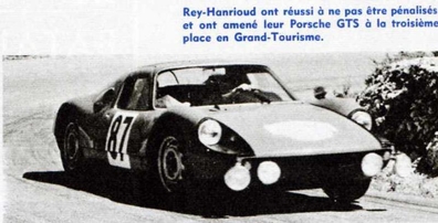 Jacques Rey - Jean-Pierre Hanrioud
25º Coupe des Alpes 1964. Porsche 904 Carrera GTS (828 Z-3293). Clasificado 3º.

Del 22 al 27 de Junio, Marseille - Grenoble - Monte-Carlo.
Superficie: asfalto.

La prueba constaba 10 tramos cronometrados.
Incluyendo tramos de enlace y cronometrados tenía un total de 3412.00 km.

Tomaron la salida 73 Equipos, finalizaron 25.@
Palabras clave: Porsche;Alpes;1964