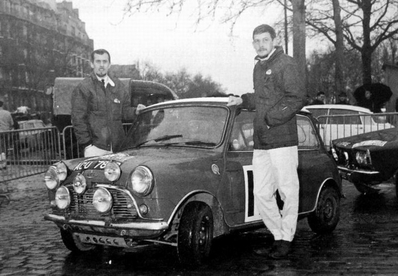 Harry Källström - Ragnvald Haakansson
34º Rallye Automobile de Monte-Carlo 1965. BMC Mini Cooper S (AGU 780B). Abandonó.

Del 16 al 25 de Enero, Monte-Carlo.
Superficie: asfalto - nieve.

Se inscribieron 275 equipos, tomaron la salida 237, finalizaron 35.@
Palabras clave: ;Mini;Montecarlo;1965;Personajes