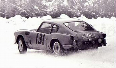 Tery Hunter - Patrick Lier
34º Rallye Automobile de Monte-Carlo 1965. Triumph Spitfire (ADU 7B). Abandonó.

Del 16 al 25 de Enero, Monte-Carlo.
Superficie: asfalto - nieve.

Se inscribieron 275 equipos, tomaron la salida 237, finalizaron 35.@
Palabras clave: Triumph;Montecarlo;1965;nieve