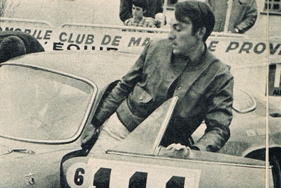 Gérard Larrousse - Marcel Callewart
28º Coupe des Alpes 1967. Alpine-Renault A110 1440 (8089 UG 75). Abandonó por motor.

Del 4 al 9 de Septiembre, Marseille - Alpe d'Huez - Menton.
Superficie: asfalto.

Tomaron la salida 80 equipos, finalizaron 15.@
Palabras clave: Renault;Alpine;Alpes;1967;Personajes