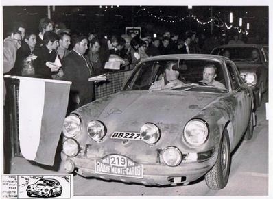 Bjorn Waldegard - Lars Helmer
37º Rallye Automobile de Monte-Carlo 1968. Porsche 911 T (BB 2277). Clasificado 10º.

Del 20 al 25 de Enero, Monte-Carlo.
Superficie: asfalto - nieve.

Tomaron la salida 200 equipos, finalizaron 79.@
Palabras clave: ;Lars_Helmer;Porsche;Montecarlo;1968
