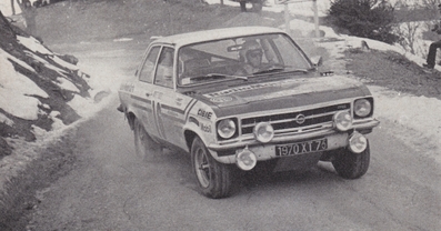 Jean Ragnotti - Pierre Thimonier
41º Rallye Automobile de Monte-Carlo 1972. Opel Ascona 1.9 (1970 XT 75). Clasificado 9º.

Del 21 al 28 de Enero, Monte-Carlo.
Superficie: asfalto - nieve.

El Rally constaba de 2 etapas y 437.50 km cronometrados divididos en 16 tramos especiales.

Se inscribieron 299 equipos, tomaron la salida 264, finalizaron 40.@
Palabras clave: ;Opel;Ascona;Montecarlo;1972
