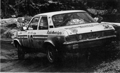 Jean Ragnotti - Pierre Thimonier
41º Rallye Automobile de Monte-Carlo 1972. Opel Ascona 1.9 (1970 XT 75). Clasificado 9º.

Del 21 al 28 de Enero, Monte-Carlo.
Superficie: asfalto - nieve.

El Rally constaba de 2 etapas y 437.50 km cronometrados divididos en 16 tramos especiales.

Se inscribieron 299 equipos, tomaron la salida 264, finalizaron 40.@
Palabras clave: ;Opel;Ascona;Montecarlo;1972