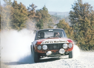 Jean Ragnotti - Jean-Pierre Rouget
14º Rallye San Remo 1972. Lancia Fulvia 1.6 Coupé HF. Abandonó por el eje de transmisión (Cardán).

Del 22 al 25 de Octubre, Sanremo.
Superficie: asfalto - tierra.

El Rallye constaba de 2 etapas con 318.00 km cronometrados divididos en 26 tramos especiales.

Tomaron la salida 69 equipos, finalizaron 13.@
Palabras clave: ;Sanremo;Lancia;Fulvia;1972