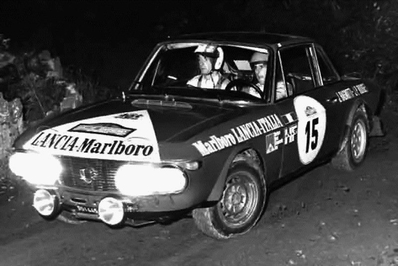 Jean Ragnotti - Jean-Pierre Rouget
14º Rallye San Remo 1972. Lancia Fulvia 1.6 Coupé HF. Abandonó por el eje de transmisión (Cardán).

Del 22 al 25 de Octubre, Sanremo.
Superficie: asfalto - tierra.

El Rallye constaba de 2 etapas con 318.00 km cronometrados divididos en 26 tramos especiales.

Tomaron la salida 69 equipos, finalizaron 13.@
Palabras clave: ;Sanremo;Lancia;Fulvia;1972