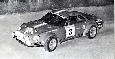 Estanislao Reverter - Antonio Reverter
21º Rally RACE (Rallye de España) 1973. Alpine-Porsche (Alpinche) (Gr.5). Clasificado 2º.
Del 26 al 28 de Octubre. Coef. 6,4. Organizador: Real Automòvil Club de España.
El Rally tenia un total de 1.640 Km de los que 247,5 Km divididos en 26 tramos, eran especiales.
Se inscribieron 55 equipos, tomaron la salida 47, finalizaron 23.@
Palabras clave: Estanislao_Reverter;RACE;España;Alpinche;Porsche;Alpine;1973