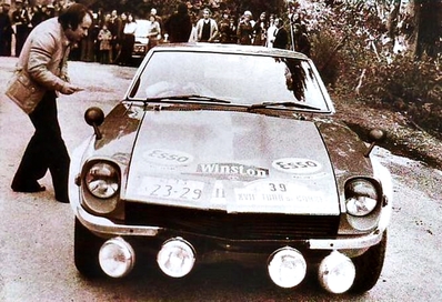 Yuji Nishimura - A. Tanaka
17º Tour de Corse 1973. Datsun 240Z (23-29 MI 33). Clasificada 22º.

Del 1 al 2 de Diciembre, Ajaccio, Córcega, Francia.
Superficie: asfalto - nieve.

El Rally tenia un total de 1080 km de los que 511.70 km divididos en 21 tramos eran especiales.
8 de ellos fueron cancelados, de SS8 a SS15).
SS8 Argiusta - Forciolo de 15.40 km.
SS9 Bottacina - Cortichiato de 10.50 km.
SS10 Tavera - Bastelica de 17.10 km.
SS11 Bastelica - Cauro de 18.80 km.
SS12 Panelca - Ghisoni de 34.60 km.
SS13 Ghisoni - Cross de 16.60 km.
SS14 Muracciole - Rospigliani de 13.00 km.
SS15 Ponte Leccia - Morosaglia de 13.90 km.

Se inscribieron 50 equipos, tomaron la salida 50, finalizaron 22.
@
Palabras clave: Datsun;Corse;Corcega;1973
