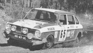 Joaquim Moutinho da Silva Santos - Edgar Fortes
7º TAP Rallye de Portugal 1973. Austin Maxi 1750 (OS-67-74). Abandonó por motor.

Del 13 al 18 de Marzo, Estoril, Cascais, Lisboa, Portugal.
Superficie: asfalto - tierra.

El Rally tenia un total de 4600.00 km de los que 397.50 km divididos en 32 tramos eran especiales.

Se inscribieron 90 equipos, tomaron la salida 79, finalizaron 23.@
Palabras clave: Austin_Maxi;Portugal;1973