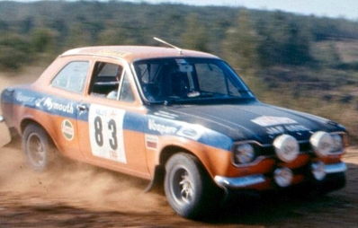 Andreas Michailidis - Norman Anstiss
7º TAP Rallye de Portugal 1973. Ford Escort RS 1600 MKI. Abandonó por accidente en SS2 Boa Viagem de 6.00 Km.

Del 13 al 18 de Marzo, Estoril, Cascais, Lisboa, Portugal.
Superficie: asfalto - tierra.

El Rally tenia un total de 4600.00 km de los que 397.50 km divididos en 32 tramos eran especiales.

Se inscribieron 90 equipos, tomaron la salida 79, finalizaron 23.@
Palabras clave: Ford;Escort;MKI;MKI;Portugal;1973