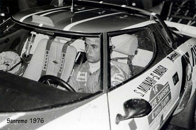 Sandro Munari - Silvio Maiga
18º Rally Sanremo 1976. Lancia Stratos HF (TO N41648). Clasificado 2º.

Del 6 al 9 de Octubre, Sanremo, Imperia, Liguria, Italia.
Superficie: asfalto.

El Rally tenia un total de 1509 km de los que 780 Km divididos en 36 tramos eran especiales, (2 de ellos fueron cancelados SS9 y SS30).

Tomaron la salida 133 equipos, finalizaron 68.@
Palabras clave: Sandro_Munari;Silvio_Maiga;Lancia;Stratos;Sanremo;1976;Personajes