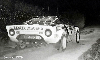 Sandro Munari - Silvio Maiga
18º Rally Sanremo 1976. Lancia Stratos HF (TO N41648). Clasificado 2º.

Del 6 al 9 de Octubre, Sanremo, Imperia, Liguria, Italia.
Superficie: asfalto.

El Rally tenia un total de 1509 km de los que 780 Km divididos en 36 tramos eran especiales, (2 de ellos fueron cancelados SS9 y SS30).

Tomaron la salida 133 equipos, finalizaron 68.@
Palabras clave: Sandro_Munari;Silvio_Maiga;Lancia;Stratos;Sanremo;1976