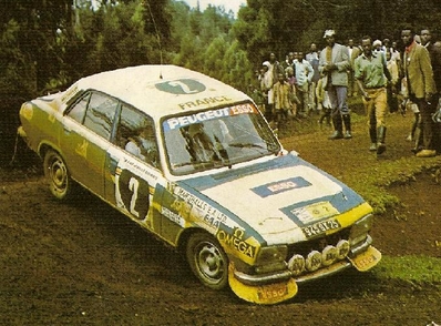 Jean-Pierre Nicolas - Jean-Claude Lefèbvre
24º Rally Safari 1976. Peugeot 504. Clasificado 9º.

Del 15 al 19 de Abril, Nairobi, Kenya, África.
Superficie: tierra.

El Rally tenia un total de 4950 Km, desconocemos los CH que habí­an.

Tomaron la salida 65 equipos, finalizaron 14.@
Palabras clave: ;Safari;Peugeot;1976