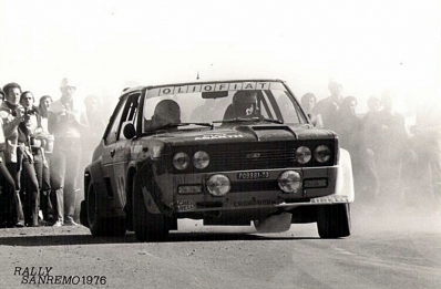Roberto Cambiaghi - Emanuele Santfront
18º Rallye Sanremo 1976. Fiat 131 Abarth (TO P09981). Abandonó por el diferencial del coche.

Del 6 al 9 de Octubre, Sanremo, Imperia, Liguria, Italia.
Superficie: asfalto.

El Rally tenia un total de 1509 km de los que 780 Km divididos en 36 tramos eran especiales (2 de ellos fueron cancelados SS9 y SS30).

Tomaron la salida 133 equipos, finalizaron 68.@
Palabras clave: Roberto_Cambiaghi;Fiat;Abarth;Sanremo;1976