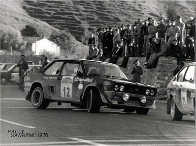 Roberto Cambiaghi - Emanuele Santfront
18º Rallye Sanremo 1976. Fiat 131 Abarth (TO P09981). Abandonó por el diferencial del coche.

Del 6 al 9 de Octubre, Sanremo, Imperia, Liguria, Italia.
Superficie: asfalto.

El Rally tenia un total de 1509 km de los que 780 Km divididos en 36 tramos eran especiales (2 de ellos fueron cancelados SS9 y SS30).

Tomaron la salida 133 equipos, finalizaron 68.@
Palabras clave: Roberto_Cambiaghi;Fiat;Abarth;Sanremo;1976