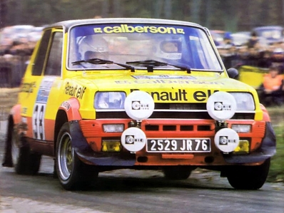 Jean Ragnotti - Jean-Marc Andrié
26º Lombard RAC Rally 1977. Renault 5 Alpine (2529 JR 76). Abandonó por el eje de transmisión en SS34 Dyfnant de 9.66 Km.

Del 20 al 24 de Noviembre, London, York, Inglaterra.
Superficie: tierra - asfalto.

El Rally tenia un total de 3069 km de los que 674.45 km divididos en 69 tramos eran especiales, (2 de ellas fueron canceladas SS54 Cardrona de 9,66 Km y SS56 Elibank de 6,44 Km).

Tomaron la salida 182 equipos, finalizaron 67.@
Palabras clave: ;Alpine;Renault;Gran_Bretaña;1977;RAC_Rally