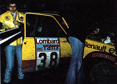 Jean Ragnotti - Jean-Marc Andrié
26º Lombard RAC Rally 1977. Renault 5 Alpine (2529 JR 76). Abandonó por el eje de transmisión en SS34 Dyfnant de 9.66 Km.

Del 20 al 24 de Noviembre, London, York, Inglaterra.
Superficie: tierra - asfalto.

El Rally tenia un total de 3069 km de los que 674.45 km divididos en 69 tramos eran especiales, (2 de ellas fueron canceladas SS54 Cardrona de 9,66 Km y SS56 Elibank de 6,44 Km).

Tomaron la salida 182 equipos, finalizaron 67.@
Palabras clave: ;Alpine;Renault;Gran_Bretaña;1977;RAC_Rally