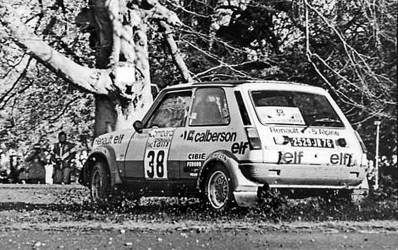 Jean Ragnotti - Jean-Marc Andrié
26º Lombard RAC Rally 1977. Renault 5 Alpine (2529 JR 76). Abandonó por el eje de transmisión en SS34 Dyfnant de 9.66 Km.

Del 20 al 24 de Noviembre, London, York, Inglaterra.
Superficie: tierra - asfalto.

El Rally tenia un total de 3069 km de los que 674.45 km divididos en 69 tramos eran especiales, (2 de ellas fueron canceladas SS54 Cardrona de 9,66 Km y SS56 Elibank de 6,44 Km).

Tomaron la salida 182 equipos, finalizaron 67.@
Palabras clave: ;Alpine;Renault;Gran_Bretaña;1977;RAC_Rally