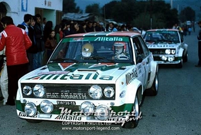 Bernard Darniche - Alain Mahe
22º Tour de Corse 1978. Fiat 131 Abarth (TO R19730). Clasificado 1º.

Del 4 al 5 de Noviembre, Ajaccio, Francia.
Superficie: asfalto.

El Rally tenia un total de 1166 km de los que 533 km divididos en 10 tramos, eran especiales.

En esta edición hab­ian 4 tramos de casi 100 Km
SS3 Le Fango - St Sauveur de 85.80 Km
SS5 Moca - Abbazia de 99 Km
SS8 St Antoine - Pont St Lauren de 97.60 Km
SS9 Ponte Nuovo - Pianiccia de 88.20 Km

Tomaron la salida 116 equipos, finalizaron 37.
@
Palabras clave: ;Fiat;Abarth;Corse;Corcega;1978
