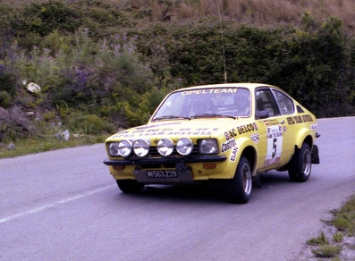 Franz Wittmann sen. - Kurt Nestinger
11º Rallye dell'Isola d'Elba 1978. Opel Kadett GT/E (W 563.239). Clasificado 3º.

Del 4 al 6 de Mayo, Portoferraio, Toscana, Livorno, Italia.
Superficie: asfalto.

El Rallye constaba de 2 etapas y 38 tramos especiales.
Desconocemos cuantos kilómetros tenía tanto totales como cronometrados.

Tomaron la salida 149 equipos, finalizaron 51.@
Palabras clave: ;Elba;Opel;1978