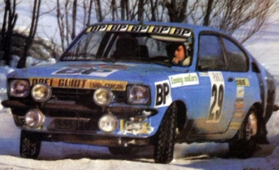 Jean-Louis Clarr - Jean-François Fauchille
46º Rallye Automobile de Monte-Carlo 1978. Opel Kadett GT/E (653 BFL 75). Clasificado 22º.

Del 21 al 27 de Enero, Monte-Carlo.
Superficie: asfalto - nieve.

El Rally tenia un total de 4600 km de los que 570 km divididos en 29 tramos eran especiales (5 de ellas fueron canceladas SS8 Col du Fanget de 10 Km, SS10 Serre Chevalier de 10 Km, SS11 Col du Lautaret de 15 Km, SS14 Saint Pierreville de 16 Km y SS15 Burzet de 44 Km).

Se inscribieron 231 equipos, tomaron la salida 216, finalizaron 129.@
Palabras clave: ;Opel;Kadett;GT/E;Montecarlo;1978;nieve