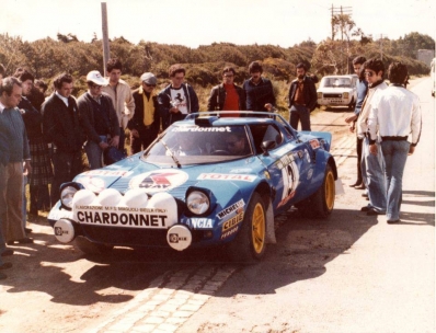 Bernard Darniche - Alain Mahe
12º Rallye de Portugal Vinho do Porto 1978. Lancia Stratos HF (TO N14329). Abandonó al ser excluído (llegó fuera de tiempo OTL) despues de SS13 Afife 1 de 15.60 km.
Chardonnet

Del 19 al 23 de Abril, Estoril, Portugal.
Superficie: asfalto - tierra.

El Rally tenia un total de 2504 km de los que 627 km divididos en 46 tramos eran especiales.

Tomaron la salida 112 equipos, finalizaron 20.@
Palabras clave: Lancia;Stratos;Portugal;1978