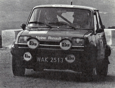 Blazej Krupa - Piotr Mystkowski
27º Rallye de España RACE 1979. Renault 5 Alpine Gr.2 (WAK 2513). Clasificado 5º.

Málaga acogió por primera vez el Rally RACE - Vino de Jerez
Del 19 al 21 de Octubre, Málaga, España.
Superficie: asfalto - tierra.

Tomaron la salida 52 equipos, finalizaron 19.
@
Palabras clave: Renault;Alpine;Race;España;1979