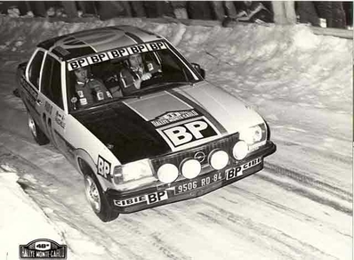 Jean-Louis Clarr - Jean-François Fauchille
48º Rallye Automobile de Monte-Carlo 1980. Opel Ascona. Clasificado 13º.
El Rally tenia un total de 3865 km de los que 601 km divididos en 33 tramos, eran especiales. (3 de ellas fueron canceladas SS17 Pont du Fosse - Romette de 21 Km, SS32 Pont des Miolans - St Auban 2 de 24 Km y SS33 Roquesteron - Boyon 3 de 18 Km)
Se inscribieron 255 equipos, tomaron la salida 237, finalizaron 126.@
Palabras clave: ;Montecarlo;Opel;Ascona;1980;nieve