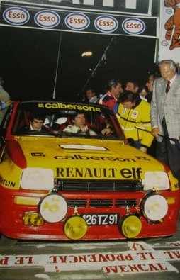 Jean Ragnotti - Jean-Marc Andrié
24º Tour de Corse - Rallye de France 1980. Renault 5 Turbo (126 TZ 91). Abandonó por el alternador en SS14 St Roch - Suariccio de 78.40 Km.

Del 24 al 25 de Octubre, Ajaccio, Córcega, Francia.
Superficie: asfalto.asphalt 1128.10 km

El Rally tenia un total de 1603 km de los que 1128.10 km divididos en 18 tramos eran especiales.

Kilómetros de algunos de los tramos:
SS2 Acqua d'Oria - Bicchisano de 69.10 km
SS5 Liamone - Suaricchio de 83.70 km
SS6 Santa Maria - Abbazia de 114.20 km
SS8 Aullene de 81.80 km
SS9 Muracciole - Pont St Laurent de 84.20 km
SS11 Barchetta - Ponte Nuovo de 80.10 km
SS12 Moltifao - Montegrosso de 78.80 km
SS13 Calvi - Marignana de 95.30 km
SS14 St Roch - Suariccio de 78.40 km
SS17 Quenza - Santa Giulia de 86.50 km
SS18 Calvese - Agosta de 58.80 km

Se inscribieron 133, tomaron la salida 122, finalizaron 16.
@
Palabras clave: ;Corse;Corcega;Renault;Turbo;1980