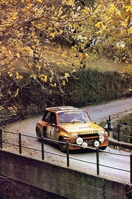 Jean Ragnotti - Jean-Marc Andrié
24º Tour de Corse - Rallye de France 1980. Renault 5 Turbo (126 TZ 91). Abandonó por el alternador en SS14 St Roch - Suariccio de 78.40 Km.

Del 24 al 25 de Octubre, Ajaccio, Córcega, Francia.
Superficie: asfalto.asphalt 1128.10 km

El Rally tenia un total de 1603 km de los que 1128.10 km divididos en 18 tramos eran especiales.

Kilómetros de algunos de los tramos:
SS2 Acqua d'Oria - Bicchisano de 69.10 km
SS5 Liamone - Suaricchio de 83.70 km
SS6 Santa Maria - Abbazia de 114.20 km
SS8 Aullene de 81.80 km
SS9 Muracciole - Pont St Laurent de 84.20 km
SS11 Barchetta - Ponte Nuovo de 80.10 km
SS12 Moltifao - Montegrosso de 78.80 km
SS13 Calvi - Marignana de 95.30 km
SS14 St Roch - Suariccio de 78.40 km
SS17 Quenza - Santa Giulia de 86.50 km
SS18 Calvese - Agosta de 58.80 km

Se inscribieron 133, tomaron la salida 122, finalizaron 16.
@
Palabras clave: ;Corse;Corcega;Renault;Turbo;1980