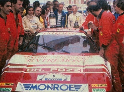 Jean-Claude Andruet - Chantal Bouchetal
40º Tour France Automobile 1981. Ferrari 308 GTB (1762 JY 92). Clasificado 1º.

Del 13 al 19 de Septiembre, Paris-Biarritz, Francia.
Superficie: asfalto.

La prueba tenía un total de 950.70 km cronometrados divididos en 3 etapas y 42 tramos especiales.

Tomaron la salida 80 equipos, finalizaron 33.@
Palabras clave: ;Ferrari;GTB;Tour_France_Automobile;Francia;1981