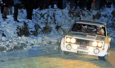 Adartico Vudafieri - Arnaldo Bernacchini
29º Rally Costa Brava 1981. Fiat 131 Abarth (TO P35975). Clasificado 1º.
Jolly Club

Del 20 al 22 de Febrero, Lloret de Mar, Catalunya, España.
Superficie: asfalto - tierra.

Tomaron la salida 76 equipos, finalizaron 15.@
Palabras clave: Fiat;Abarth;Costa_Brava;1981;Nieve;España;Spain