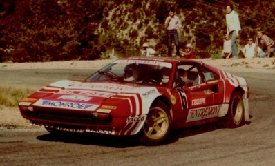 Jean-Claude Andruet - Chantal Bouchetal
40º Tour France Automobile 1981. Ferrari 308 GTB (1762 JY 92). Clasificado 1º.

Del 13 al 19 de Septiembre, Paris-Biarritz, Francia.
Superficie: asfalto.

La prueba tenía un total de 950.70 km cronometrados divididos en 3 etapas y 42 tramos especiales.

Tomaron la salida 80 equipos, finalizaron 33.@
Palabras clave: ;Ferrari;GTB;Tour_France_Automobile;Francia;1981