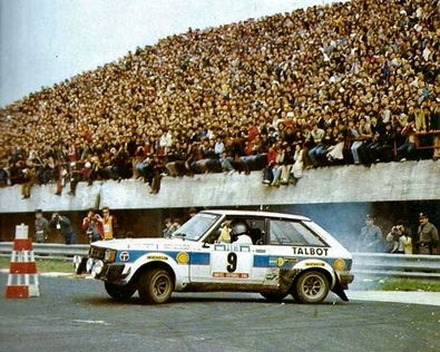 Henri Toivonen - Fred Gallagher
15º Rallye de Portugal Vinho do Porto 1981. Talbot Sunbeam Lotus (NVC 444W). Clasificado 2º.

Del 4 al 7 de Marzo, Estoril, Cascais, Lisboa, Portugal.
Superficie: asfalto - tierra.

El Rally tenia un total de 2571.00 km de los que 678.00 km divididos en 46 tramos eran especiales.

Se inscribieron 110 equipos, tomaron la salida 95, finalizaron 24.@
Palabras clave: Henri_Toivonen;Talbot;Sunbeam;Lotus;Portugal;1981