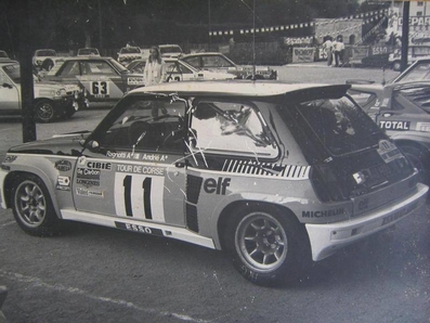Jean Ragnotti - Jean-Marc Andrié
25º Tour de Corse - Rallye de France 1981. Renault 5 Turbo (440 VB 91). Abandonó por problemas eléctricos en SS16 Calvi - Fango de 32.50 Km.

Del 30 de Abril al 2 de Mayo, Ajaccio, Córcega, Francia.
Superficie: asfalto.

El Rally tenia un total de 1613.00 km de los que 1144.60 km divididos en 24 tramos, eran especiales.

Se inscribieron 126 equipos, tomaron la salida 120, finalizaron 42.@
Palabras clave: ;Renault;Turbo;Corcega;Corse;1981