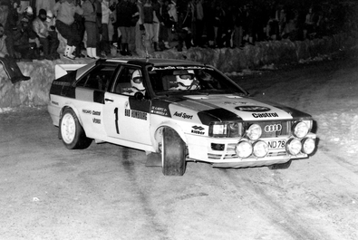 Hannu Mikkola - Arne Hertz
50º Rallye Automobile de Monte-Carlo 1982. Audi Quattro (IN-ND 78). Clasificado 2º.
Audi Sport

Del 16 al 22 de Enero, Monte Carlo.
Superficie: asfalto - nieve.

El Rally tenia un total de 4082.71 km de los que 747.81 km divididos en 32 tramos eran especiales, (2 de ellas fueron canceladas SS7 Trigance - Chateauvieux 1 de 28,53 Km y SS15 St Jean en Royans - La Chapelle en Vercors de 38,67 Km).

Se inscribieron 306 equipos, tomaron la salida 299, finalizaron 140.@
Palabras clave: Audi;Quattro;Montecarlo;1982